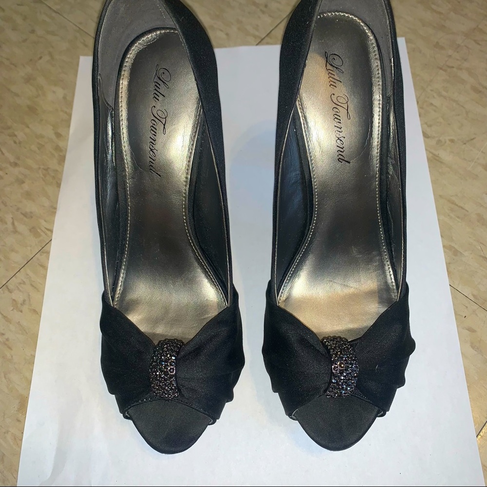 Platform Satin Heels
